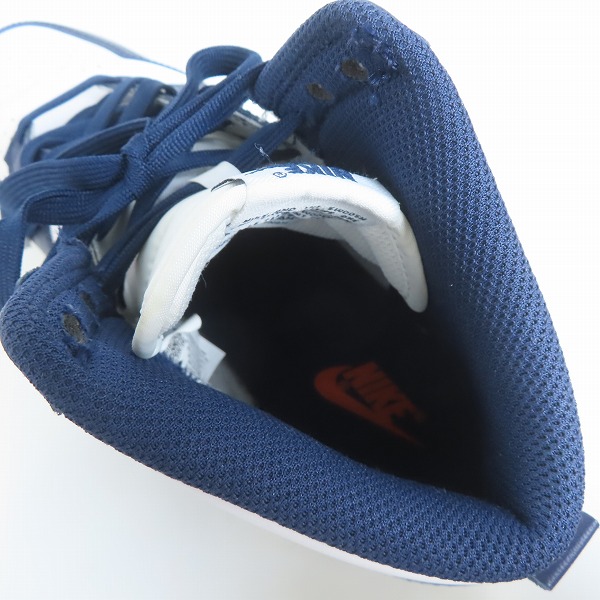 実際に弊社で買取させて頂いたNIKE/ナイキ DUNK HI RETRO CHAMPIONSHIP NAVY/ダンクハイ チャンピオンシップ ネイビー DD1399-104/27.5の画像 4枚目