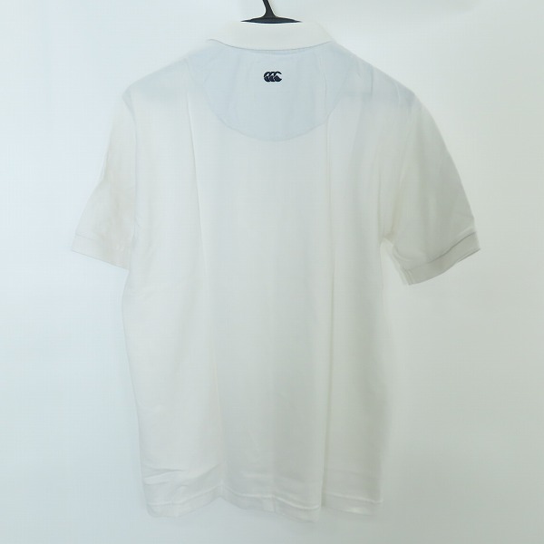 実際に弊社で買取させて頂いた【未使用】CANTERBURY/カンタベリー ロゴ刺繍 ポロシャツ ホワイト RA340016/Lの画像 1枚目