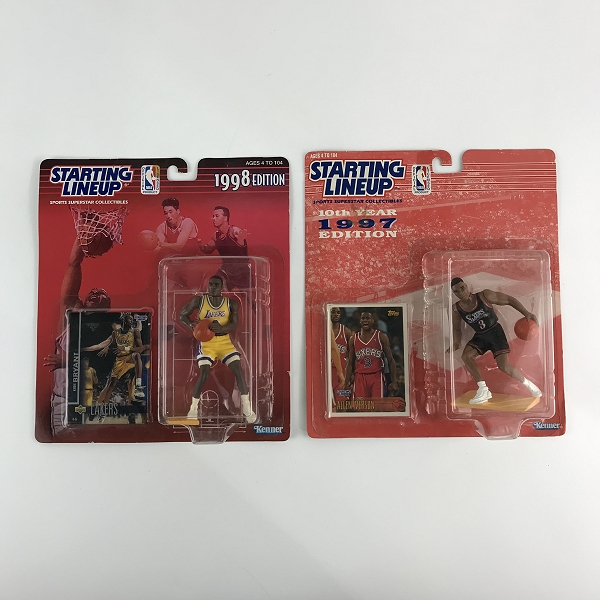 実際に弊社で買取させて頂いた【おまとめ/未開封】Kenner NBA 91/96/97/98 STARTING LINEUP ジョーダン/サンズ/ロッドマン/ブライアント/アイヴァーソンの画像 2枚目