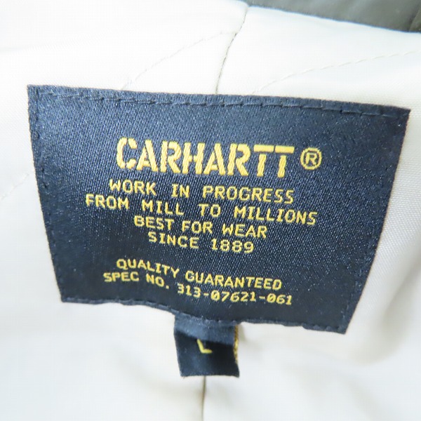 実際に弊社で買取させて頂いたCarhartt/カーハート Atlas Trench Coat Cypress/アトラストレンチコート/Lの画像 2枚目