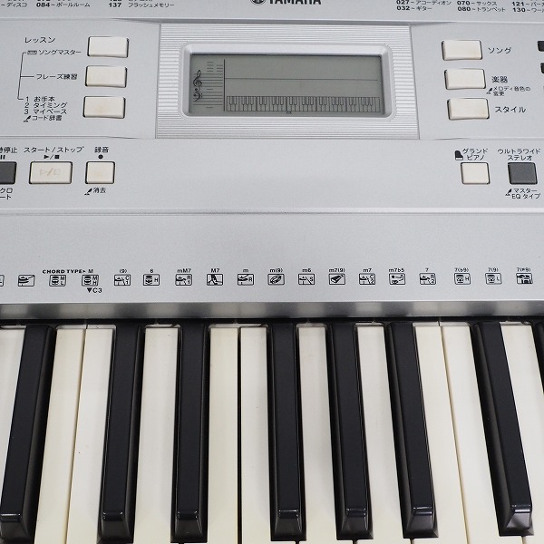 実際に弊社で買取させて頂いた★【使用感有り】YAMAHA/ヤマハ PSR-E344 ポータブル電子キーボード 2013年製 ACアダプター付の画像 4枚目