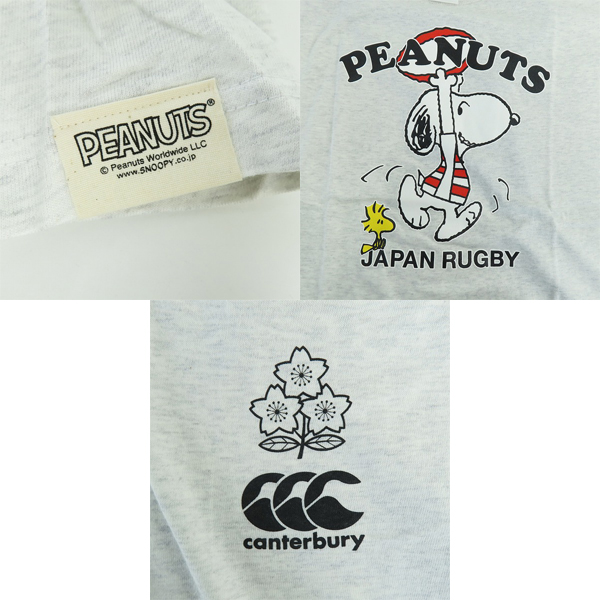 実際に弊社で買取させて頂いた【未使用】CANTERBURY peanuts/カンタベリー ピーナッツ Tシャツ スヌーピープリント RA37881/Lの画像 5枚目