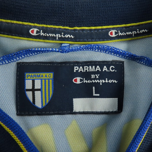 実際に弊社で買取させて頂いたPARMA A.C./パルマ・カルチョ1913　Champion/チャンピオン 中田英寿 選手 ユニフォーム　Lの画像 2枚目