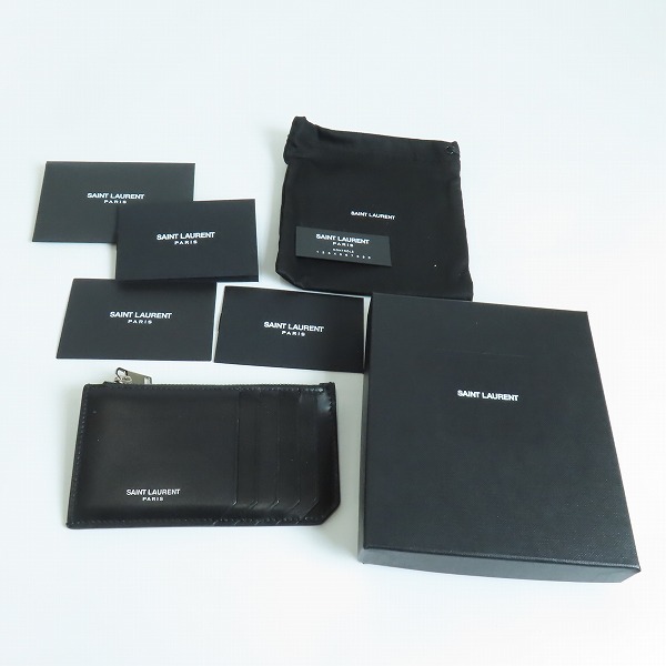 実際に弊社で買取させて頂いたSAINT LAURENT PARIS/サンローランパリ フラグメント ジップポーチ 609362の画像 9枚目