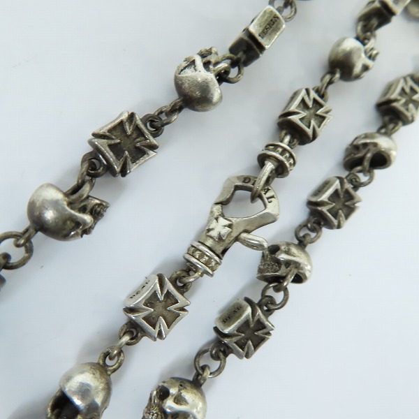 実際に弊社で買取させて頂いたDEAL DESIGN/ディールデザイン スカルズアンドクロスチェーン ネックレス 