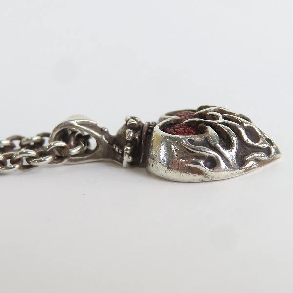 実際に弊社で買取させて頂いた【ギャラ付き】LEATHERS & TREASURES/レザーズアンドトレジャーズ フレームハート ペンダントの画像 4枚目