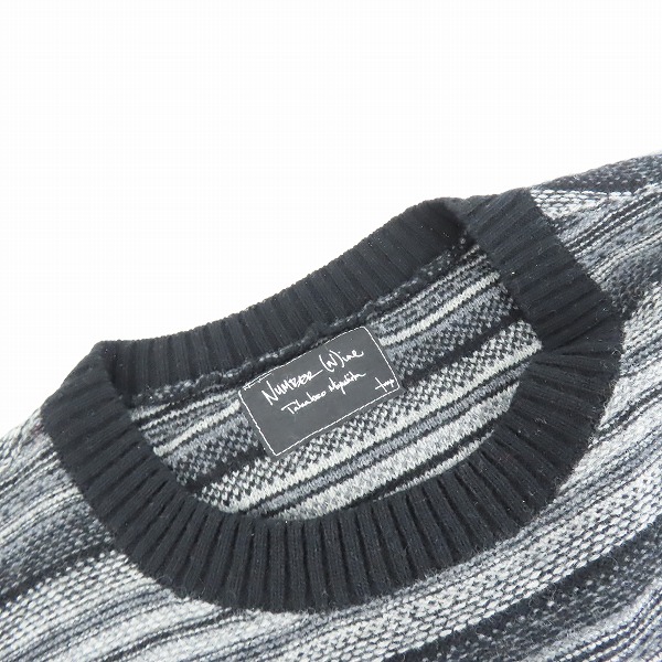 実際に弊社で買取させて頂いたNUMBER (N)INE/ナンバーナイン クルーネックウールニット F07-NK016 size2の画像 4枚目