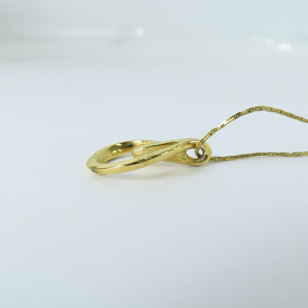 実際に弊社で買取させて頂いたGIVENCHY/ジバンシィ ラインストーン ネックレス ゴールドの画像 3枚目