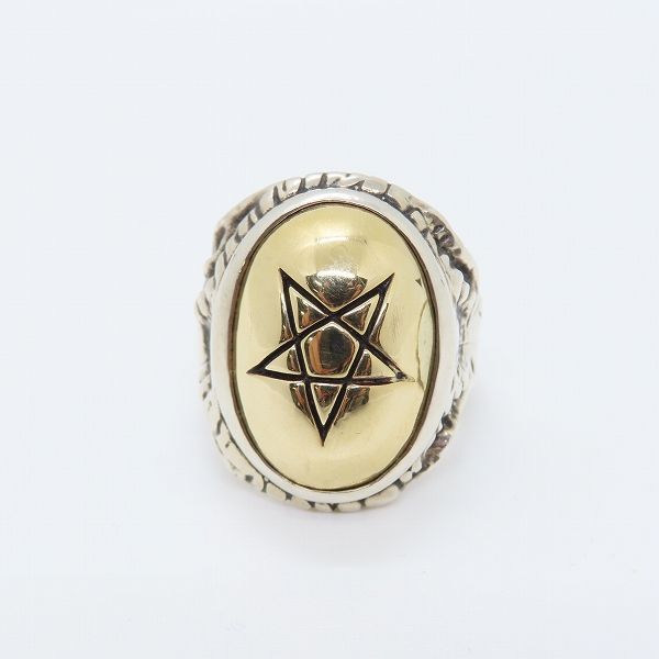 実際に弊社で買取させて頂いたALEX STREETER/アレックスストリーター エンジェルハートリング K10YGキャップ/19号の画像 1枚目