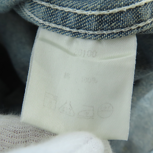 実際に弊社で買取させて頂いたHARLEY DAVIDSON/ハーレーダビッドソン デニムウエスタンシャツ 両面刺繍 XLの画像 3枚目