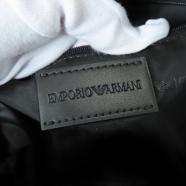 実際に弊社で買取させて頂いたEMPORIO ARMANI/エンポリオアルマーニ ZAINO PRINTED バックパック/リュック ブラック Y4O165 YFE5Jの画像 4枚目
