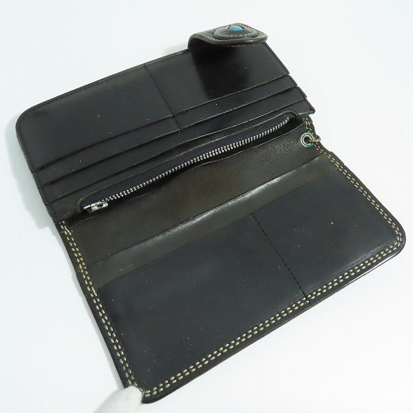 実際に弊社で買取させて頂いたFUNNY/ファニー レザーロングウォレット 長財布 ブラック の画像 3枚目