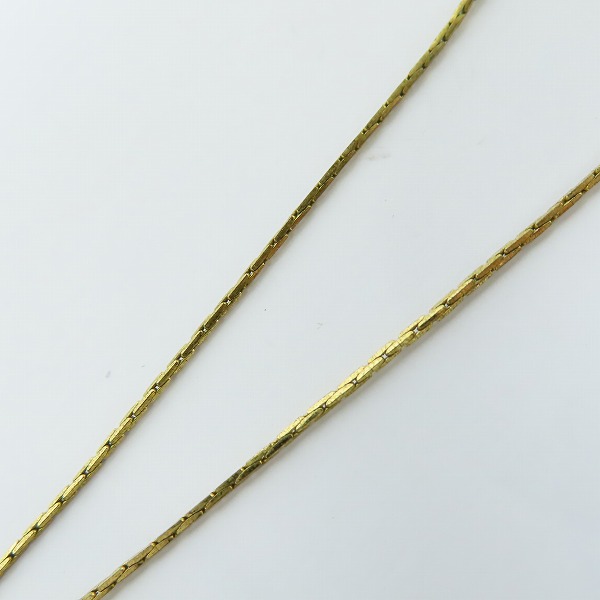 実際に弊社で買取させて頂いたGIVENCHY/ジバンシィ ラインストーン ネックレス ゴールドの画像 6枚目