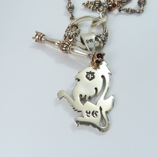 実際に弊社で買取させて頂いた【ギャラ付】Lord Camelot/ロードキャメロット グリフィンモチーフ Tバー仕様ネックレス LC325 GNT の画像 2枚目