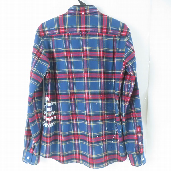実際に弊社で買取させて頂いたuniform experiment/ユニフォームエクスペリメント ネルシャツ UE-192039/3の画像 1枚目