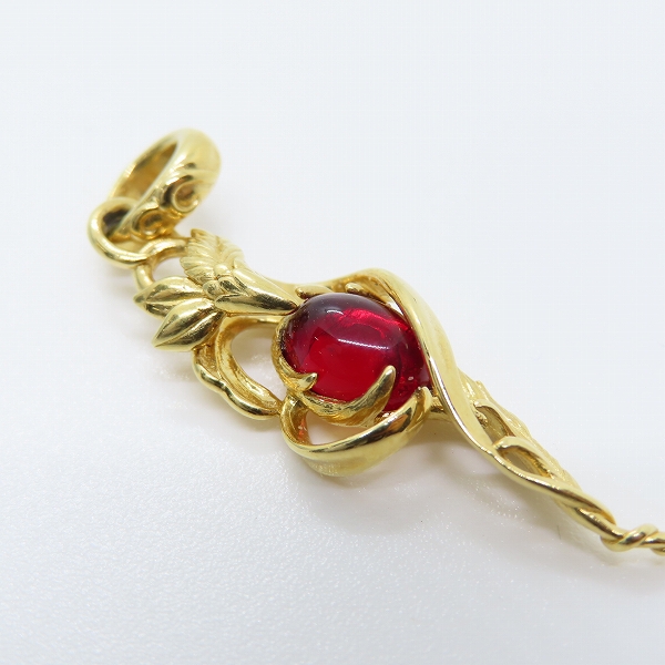 実際に弊社で買取させて頂いたBloody mary/ブラッディマリー K18 Kecil/ケチル ペンダントトップ w/レッドアンバーの画像 5枚目