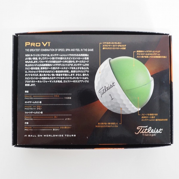 実際に弊社で買取させて頂いた【未使用/オウンネーム】Titleist/タイトリスト PRO V1 ゴルフボール ホワイト 1ダースの画像 4枚目