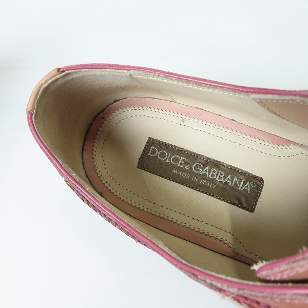 実際に弊社で買取させて頂いたDOLCE&GABBANA/ドルチェ&ガッバーナ ウィングチップ シューズ CA6530/8の画像 4枚目