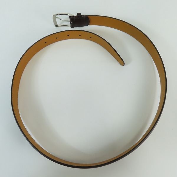 実際に弊社で買取させて頂いたUNITED ARROWS/ユナイテッドアローズ FRENCH CALF レザーベルト 36/90の画像 6枚目