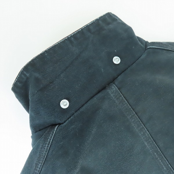 実際に弊社で買取させて頂いたCarhartt/カーハート USA製 Arctic Traditional Coat/カバーオール キルトライニング ダック地 ジャケット C03 BLK/40の画像 7枚目