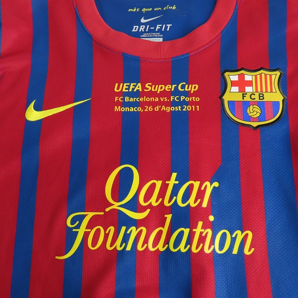 実際に弊社で買取させて頂いたNIKE/ナイキ FCバルセロナ 11/12シーズン レプリカユニフォーム #10 メッシ Lの画像 3枚目