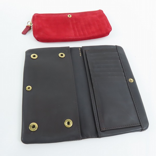 実際に弊社で買取させて頂いたCELINE/セリーヌ 二つ折りレザー財布の画像 3枚目