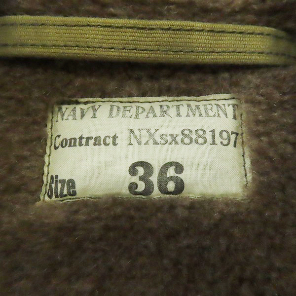 実際に弊社で買取させて頂いたTHE REAL McCOY'S/ザリアルマッコイズ N-1 DECK JACKET U.S.S. COD デッキジャケット MJ17106 36の画像 2枚目