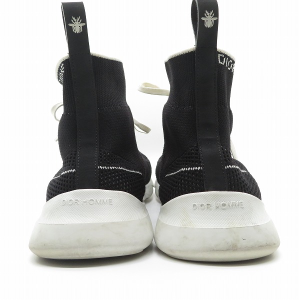 実際に弊社で買取させて頂いたDior Homme/ディオールオム 18AW レースアップソックススニーカー 18HLS/43の画像 1枚目