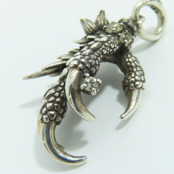 実際に弊社で買取させて頂いた【ギャラ付き】Bloody Mary/ブラッディマリー ナイトレイブン ペンダント w/ホワイトトパーズの画像 5枚目