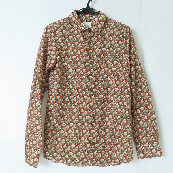 実際に弊社で買取させて頂いたBURBERRY/バーバリー ベアアーガイル柄 長袖シャツ/14Y 164cm