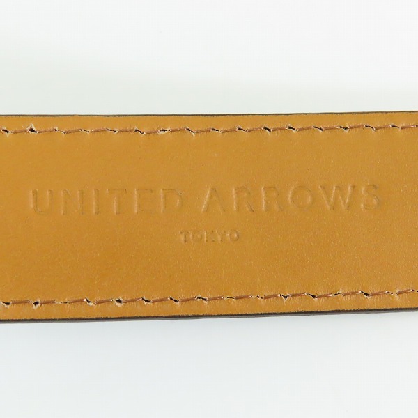 実際に弊社で買取させて頂いたUNITED ARROWS/ユナイテッドアローズ FRENCH CALF レザーベルト 36/90の画像 3枚目