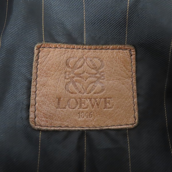 実際に弊社で買取させて頂いたLOEWE/ロエベ レザーブルゾン/ボンバージャケット 821/50の画像 2枚目