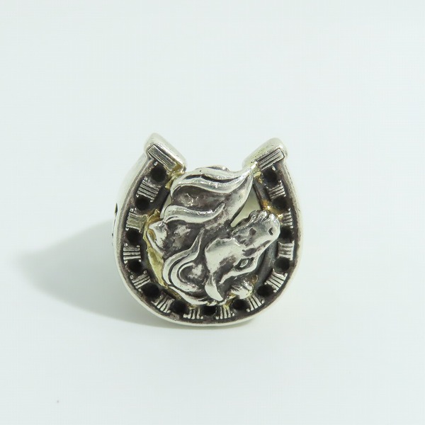 実際に弊社で買取させて頂いた【ギャラ付】BWL×MARK MAHONY/ビルウォールレザー×マークマホーニー ゴールドサダー ホースシューリング/16.5-17号の画像 1枚目