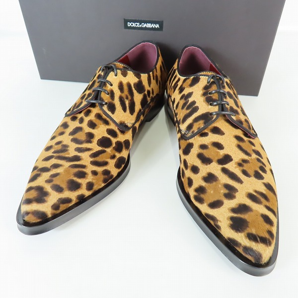 実際に弊社で買取させて頂いたDOLCE&GABBANA/ドルチェ&ガッバーナ レオパードプリント ダービーシューズ A10470/8