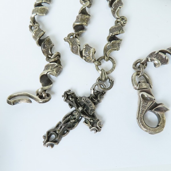 実際に弊社で買取させて頂いたDEAL DESIGN/ディールデザイン クロス フレイムフラッグウォレットチェーン