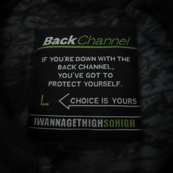 実際に弊社で買取させて頂いたBACK CHANNEL/バックチャンネル MA-1 ジップアップブルゾン/Lの画像 2枚目