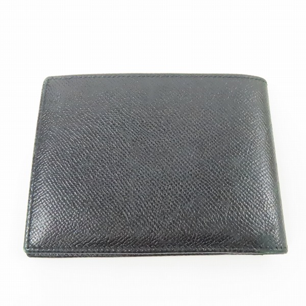 実際に弊社で買取させて頂いたBVLGARI/ブルガリ 財布 二つ折り札入れ ブラック グレインレザーの画像 1枚目