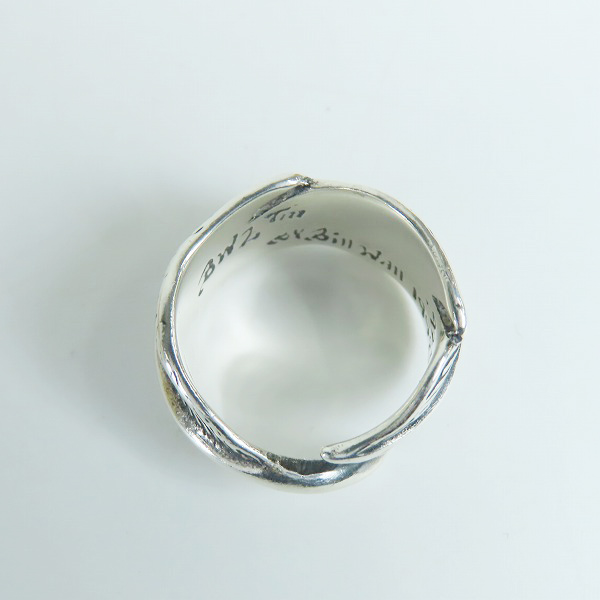 実際に弊社で買取させて頂いたBWL/Bill Wall Leather/ビルウォールレザー シルバー フェザーリング 14.5-15.5号の画像 5枚目