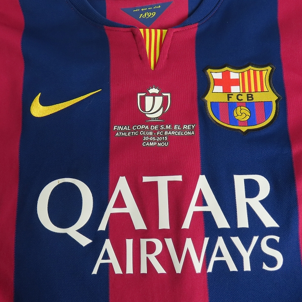 実際に弊社で買取させて頂いたNIKE/ナイキ FCバルセロナ 14/15シーズン レプリカユニフォーム #10 メッシ Lの画像 3枚目