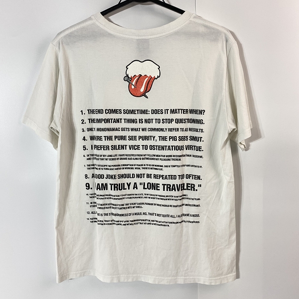 実際に弊社で買取させて頂いたNUMBER (N)INE/ナンバーナイン 03SS カート期 リップ＆タン Tシャツ ホワイト 3の画像 1枚目