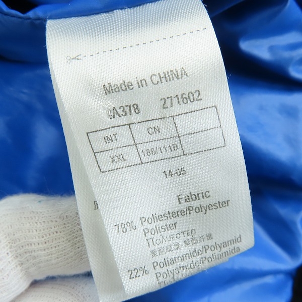 実際に弊社で買取させて頂いたEMPORIO ARMANI/エンポリオアルマーニ EA7 フード付き 中綿ジャケット/XXLの画像 3枚目