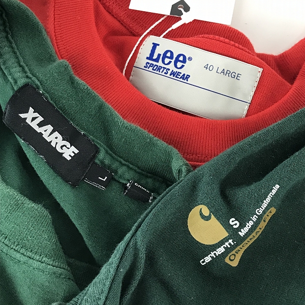 実際に弊社で買取させて頂いた【おまとめ/未使用含む】カーハート/リー/エクストララージ 他 カットソー/シャツジャケット/パーカー 等