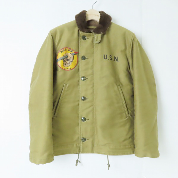 実際に弊社で買取させて頂いたTHE REAL McCOY'S/ザリアルマッコイズ N-1 DECK JACKET U.S.S. COD デッキジャケット MJ17106 36