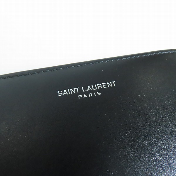 実際に弊社で買取させて頂いたSAINT LAURENT PARIS/サンローランパリ 二つ折り財布 レザーマネークリップ 378005 0U90N の画像 5枚目