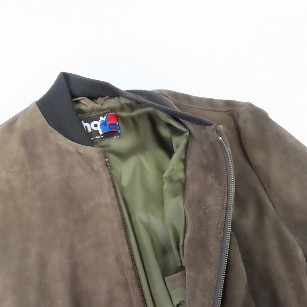 実際に弊社で買取させて頂いたSchott/ショット スウェード ブルゾン  レザージャケット/40の画像 5枚目