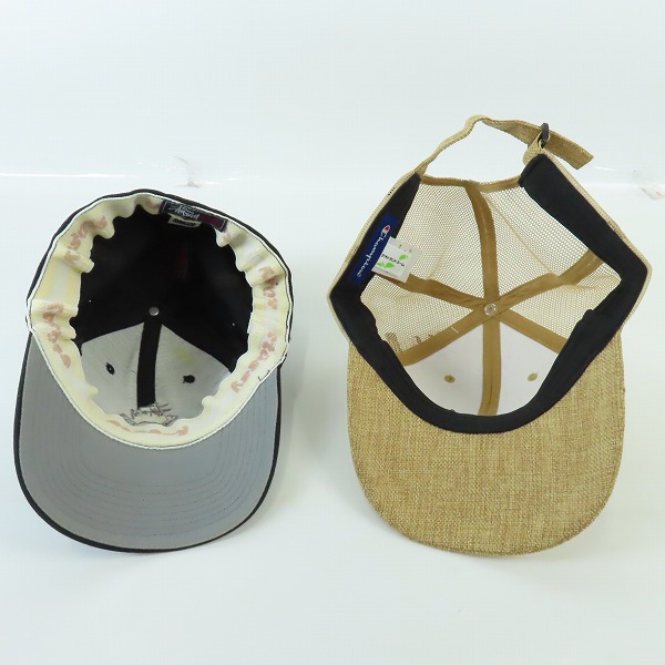 実際に弊社で買取させて頂いた【未使用含む】Champion/チャンピオン STUSSY/ステューシー キャップ 2点セットの画像 4枚目