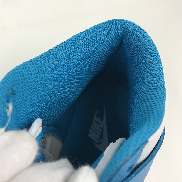 実際に弊社で買取させて頂いた【未使用】NIKE/ナイキ DUNK HI RETRO/ダンクハイ チャンピオンシップ ブルー DD1399-400/28の画像 4枚目