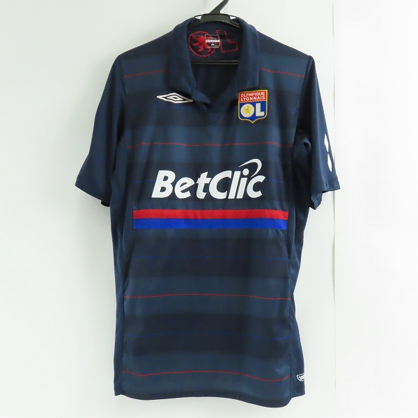 実際に弊社で買取させて頂いた Olympique Lyonnais/オリンピック・リヨン　UMBRO/アンブロ　2009-10 CL用 半袖 ユニフォーム Mの画像 0枚目