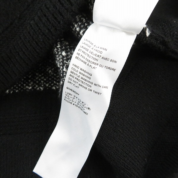 実際に弊社で買取させて頂いたGivenchy/ジバンシィ Black Chito Edition Hockey Mask Crewneck Sweater ニット BM90GY4Y9A/Sの画像 5枚目