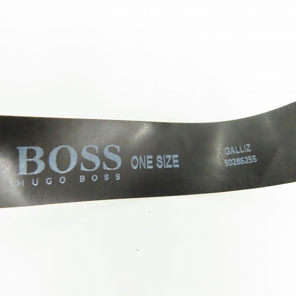 実際に弊社で買取させて頂いたHUGO BOSS/ヒューゴボス レザーベルト ブラックの画像 5枚目